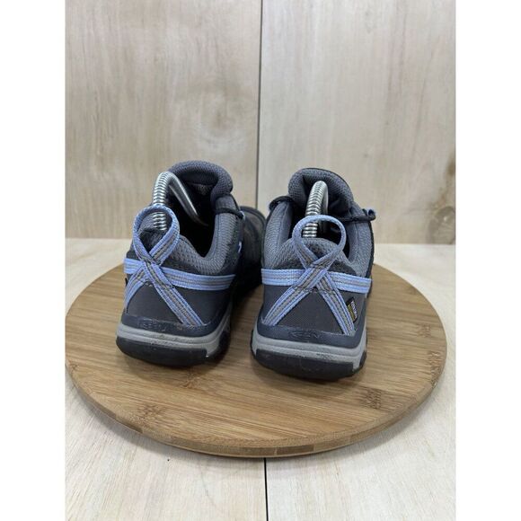 Keen Ridge Flex Low WP Blue Grey Leather Hiking Shoes Womens Size 7 - Picture 4 of 8